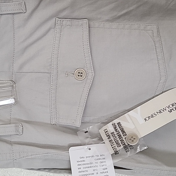 NWT Jones NY Sport cotton shorts with pockets, size 16 - Picture 4 of 9